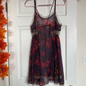 Intimately Free People Sheer Floral Print Dress